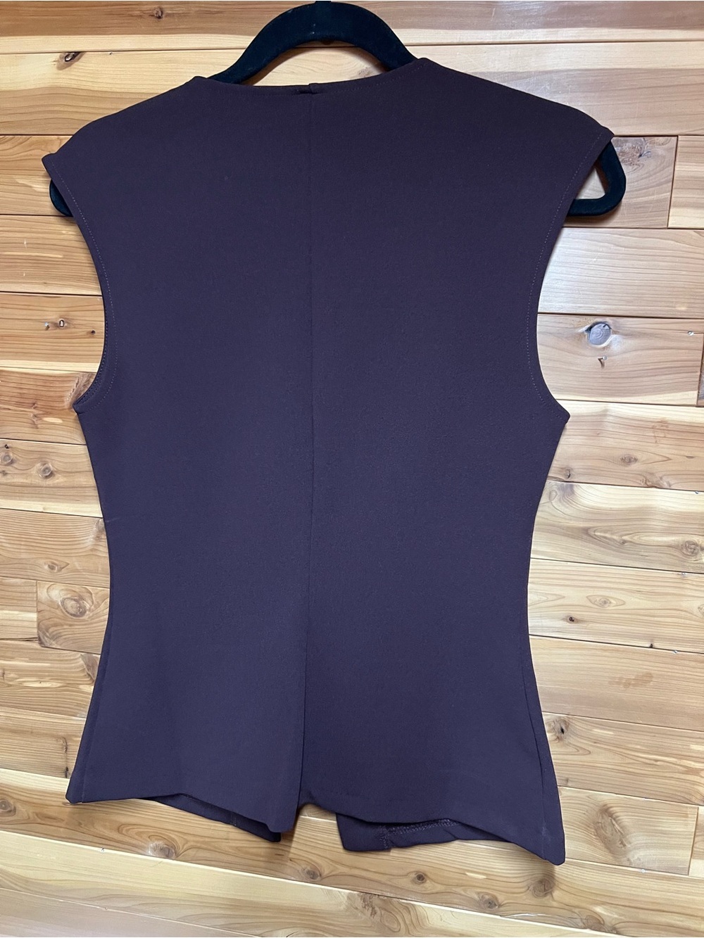 H&M Brown Sleeveless V-Neck Button-Front Tunic - Picture 3 of 4